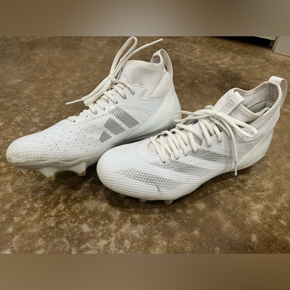 Adidas Adizero men’s football cleats size 10.5, worn a few times